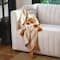 Hello Honey® Golden Yellow Striped Cotton Throw Blanket with Tassels